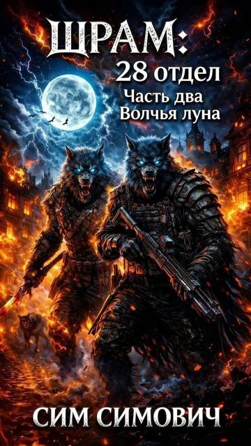 Обложка Шрам: 28 отдел "Волчья луна"