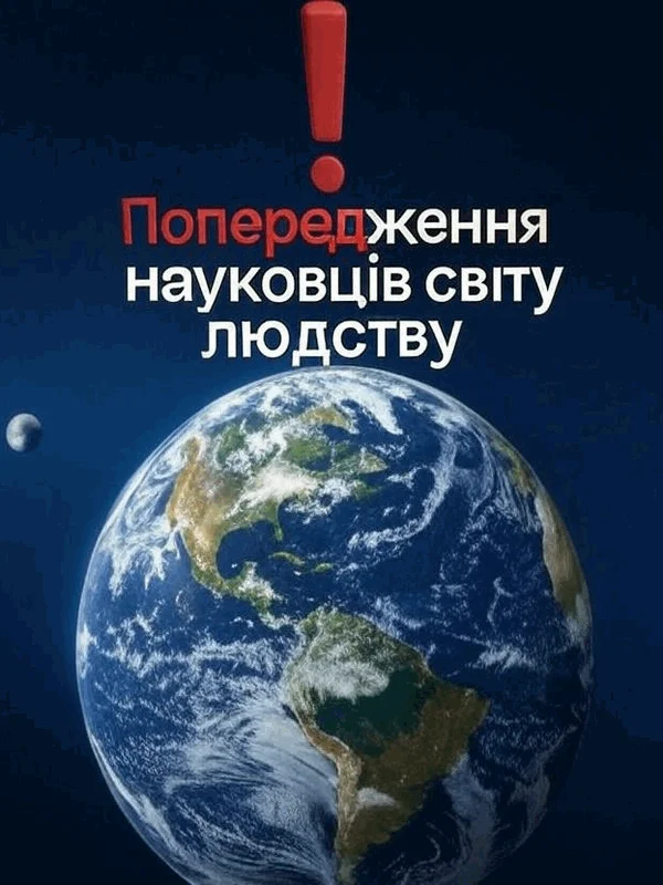 Обложка Попередження науковців світу людству