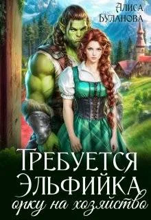 Обложка Требуется эльфийка орку на хозяйство