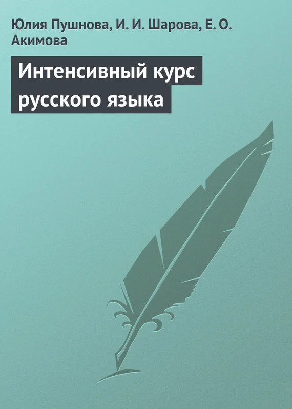 Обложка Интенсивный курс русского языка