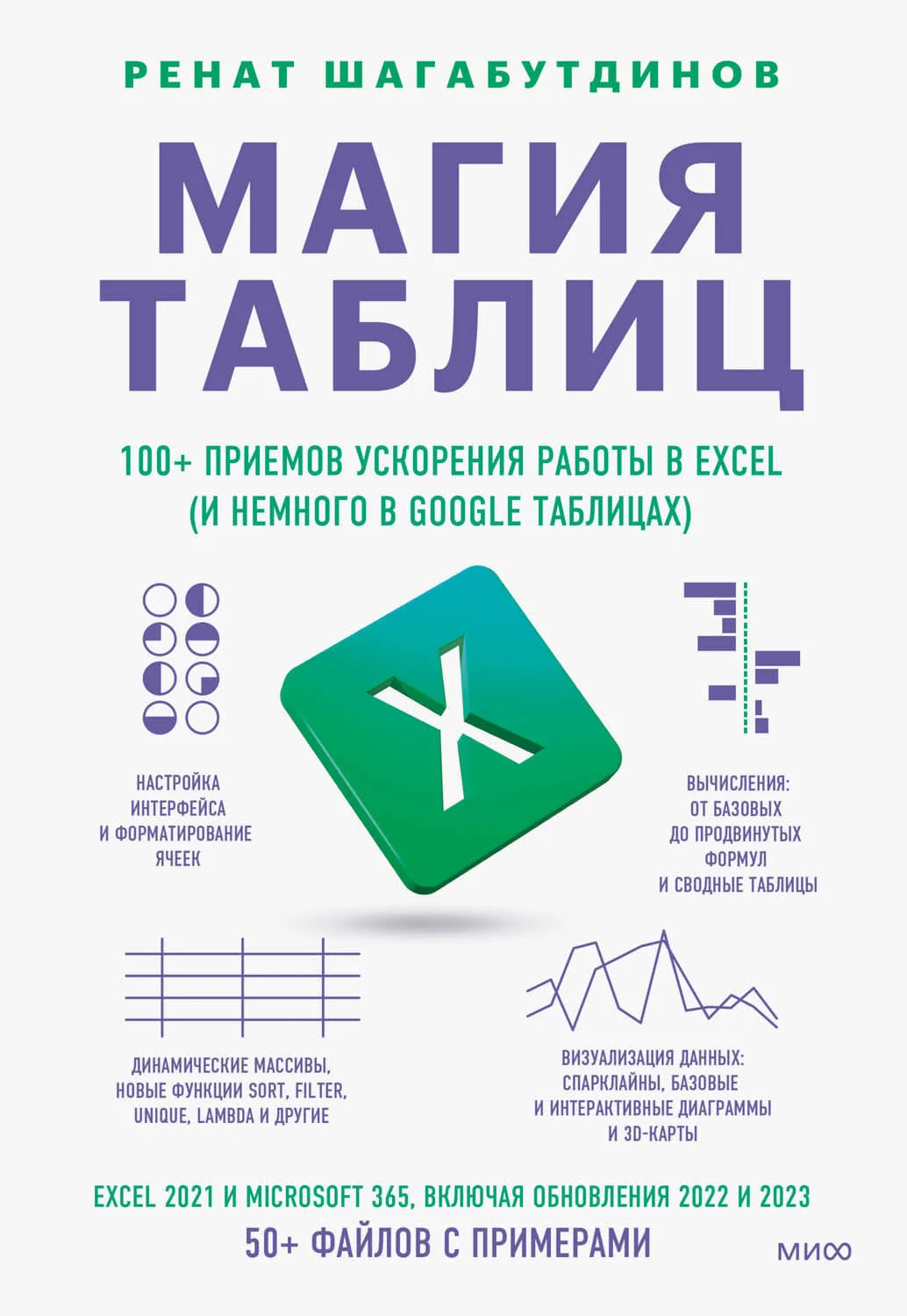 Обложка Магия таблиц. 100+ приемов ускорения работы в Excel (и немного в Google Таблицах)