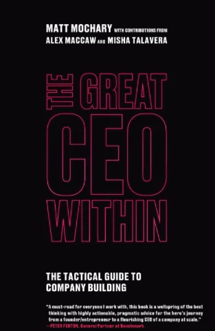 Обложка Великий генеральный директор. Тактическое руководство по созданию компании