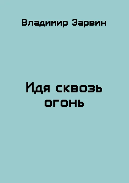 Обложка Идя сквозь огонь
