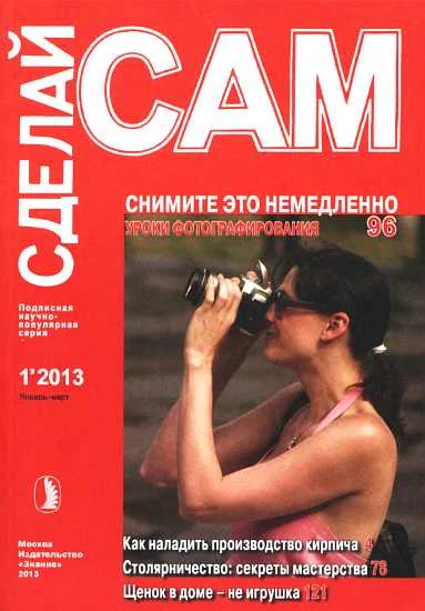 Обложка Снимите это немедленно. Как наладить производство кирпича... ("Сделай сам" №1∙2013)
