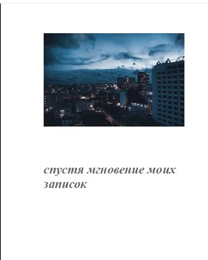 Обложка Спустя мгновение моих записок