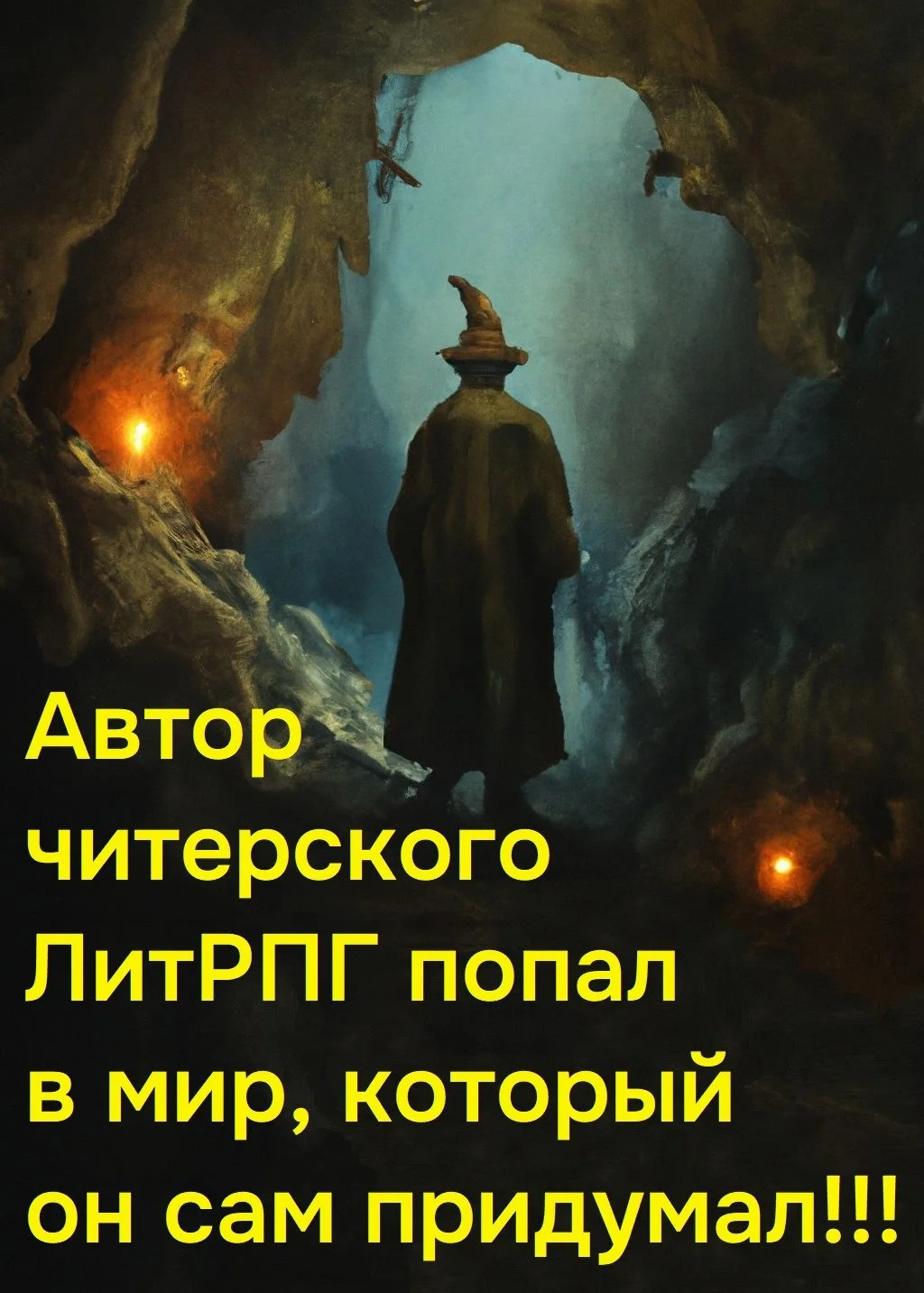 Обложка Автор читерского ЛитРПГ попал в мир, который он сам придумал!!!