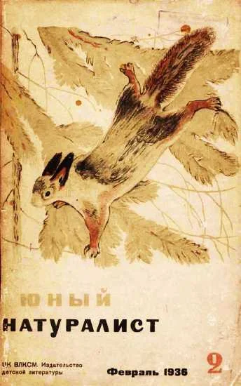 Обложка Журнал "Юный натуралист" №2, 1936