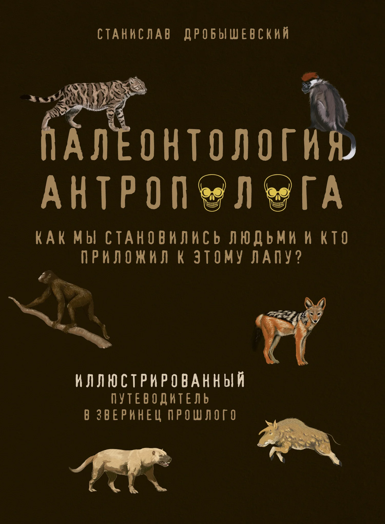 Обложка Палеонтология антрополога. Как мы становились людьми и кто приложил к этому лапу? Иллюстрированный путеводитель в зверинец прошлого