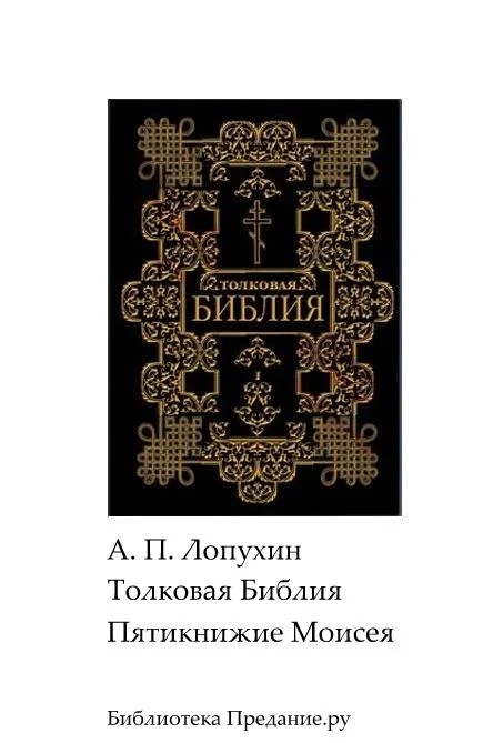 Обложка Толковая Библия. Ветхий Завет. Пятикнижие.