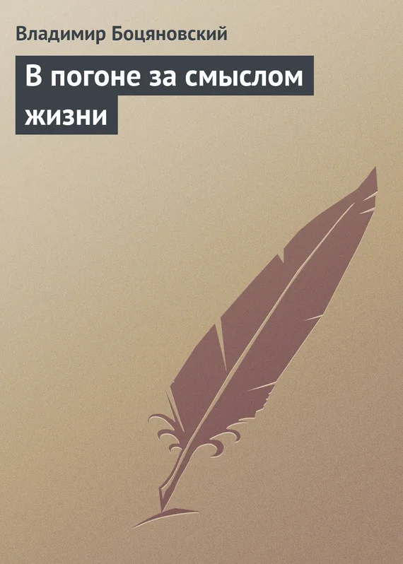 Обложка В погоне за смыслом жизни