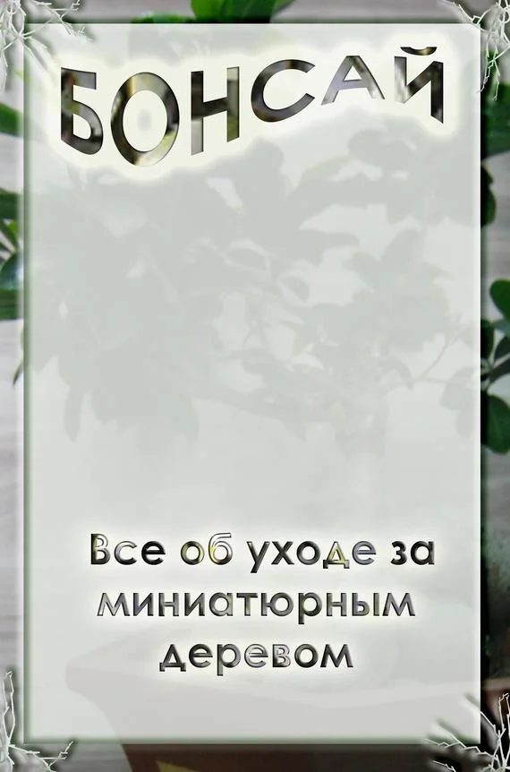 Обложка Все об уходе за миниатюрным деревом
