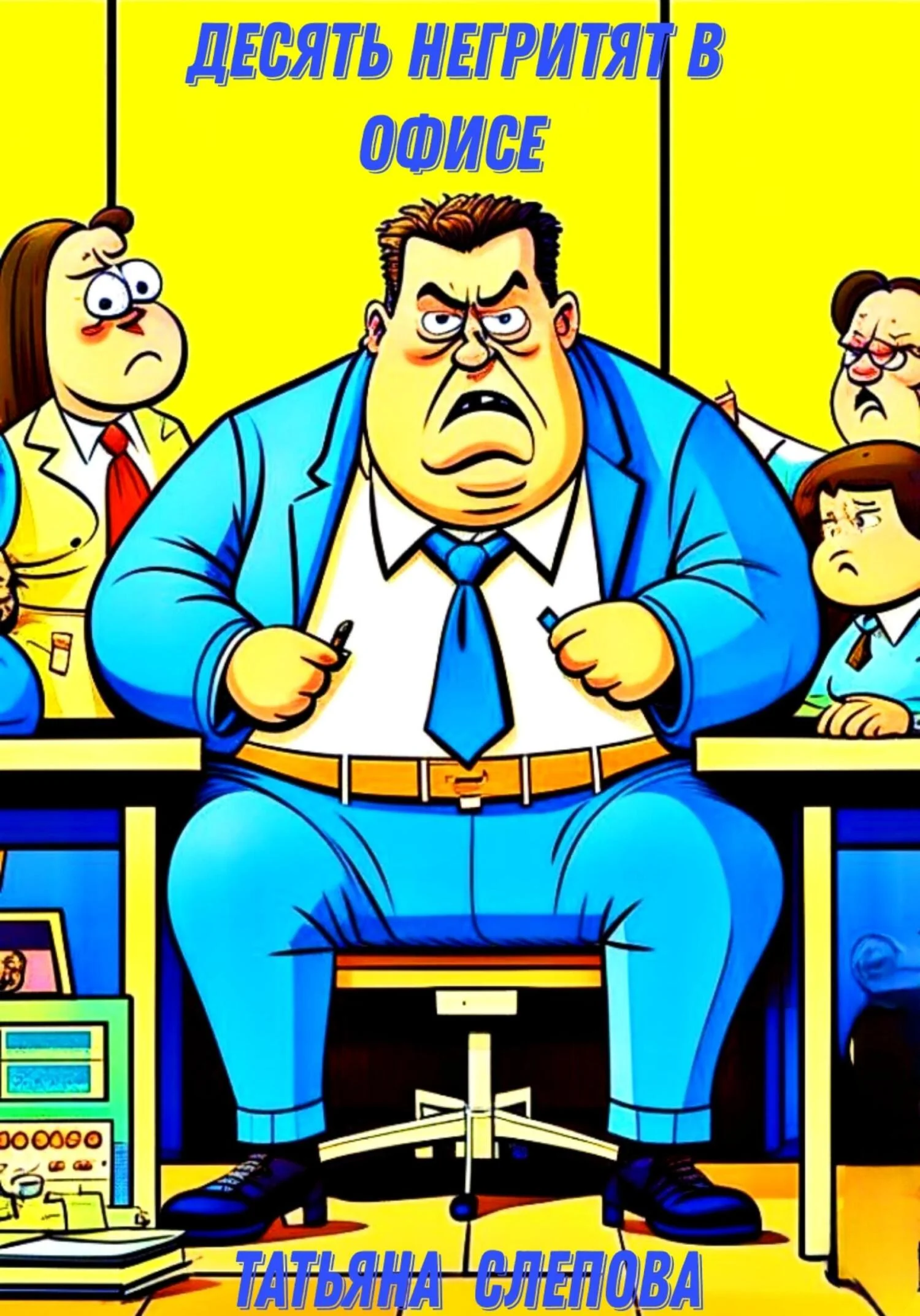 Обложка Десять негритят в офисе