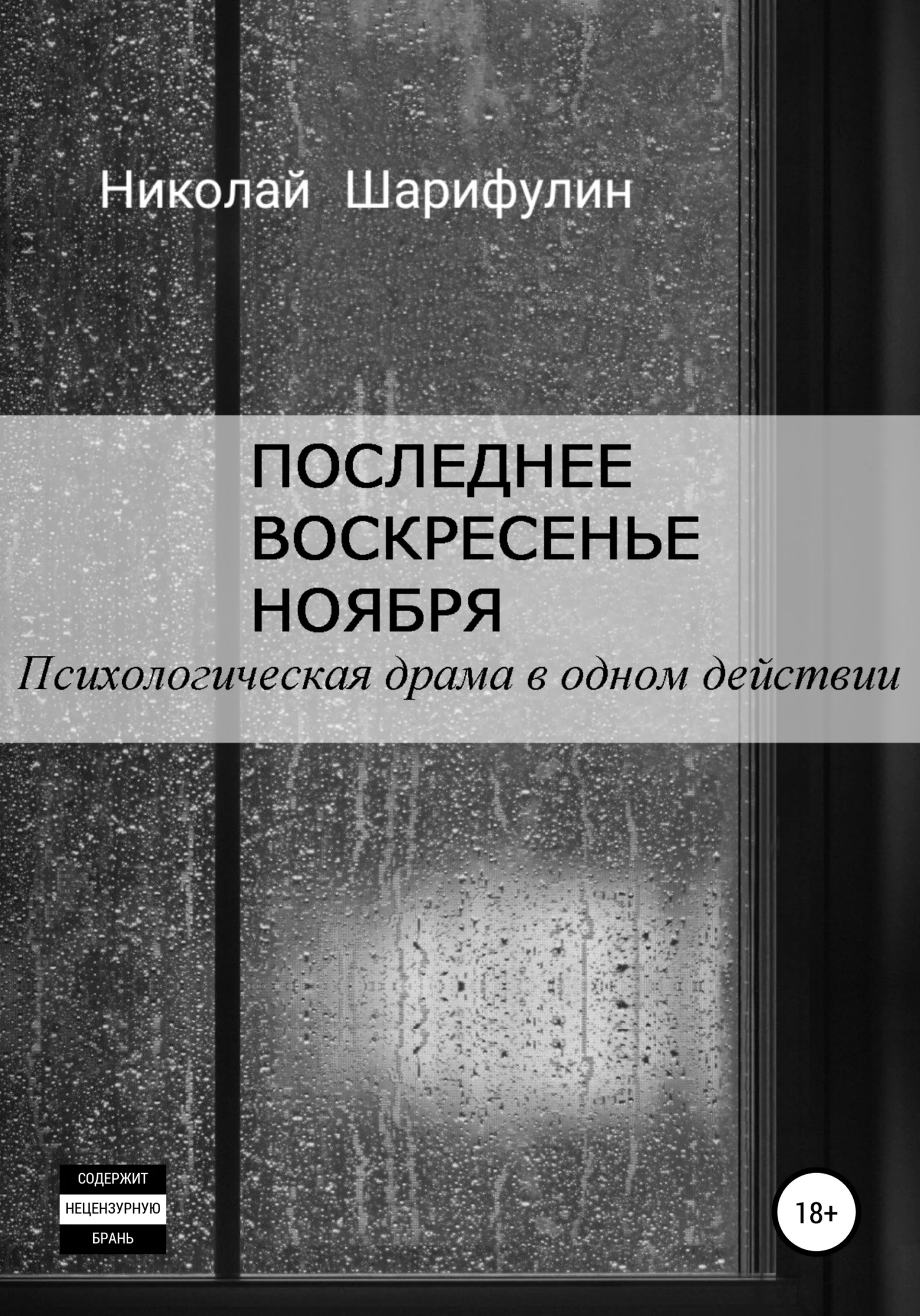 Обложка Последнее воскресенье ноября. Психологическая драма в одном действии