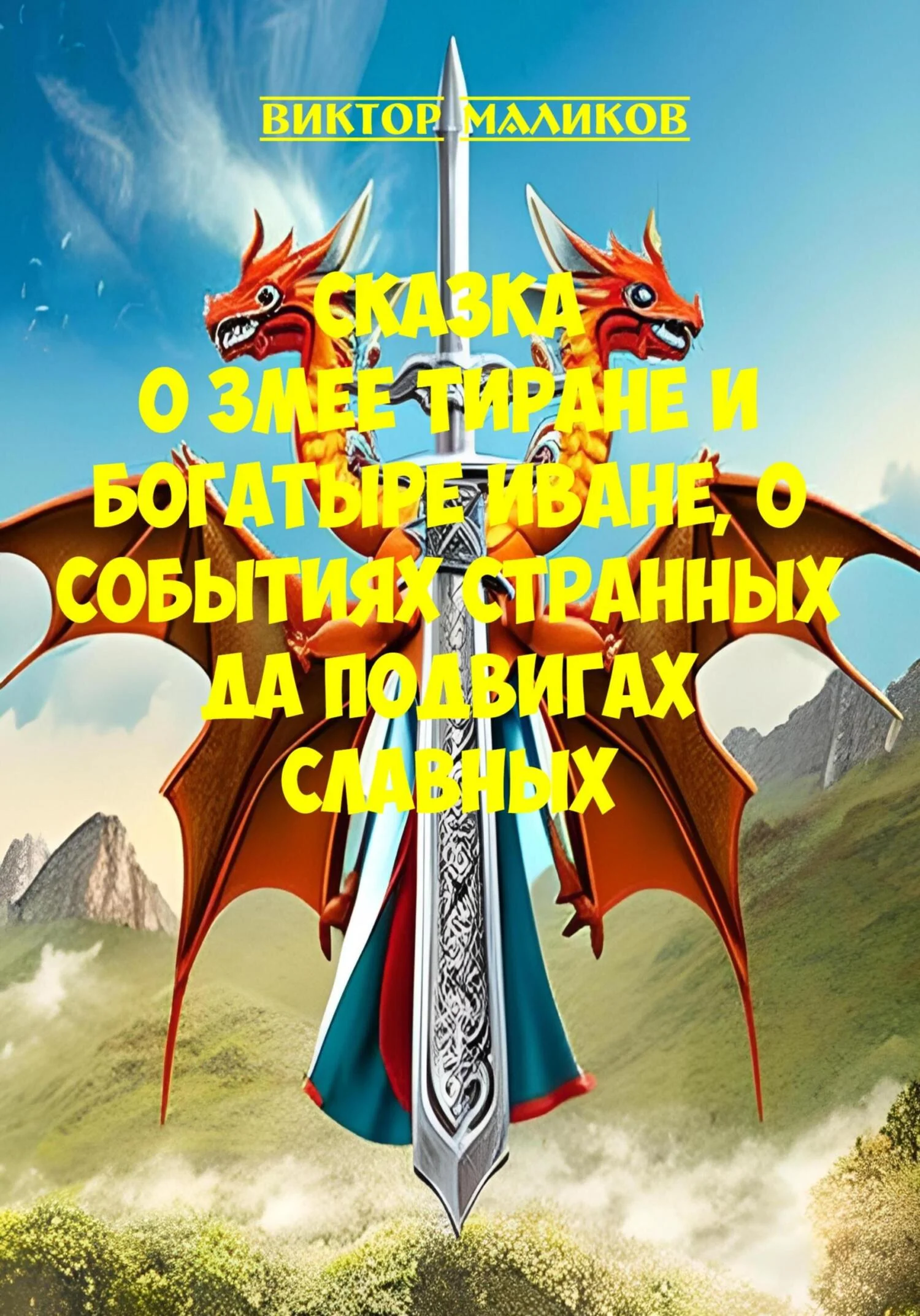 Обложка Сказка о Змее тиране и богатыре Иване, о событиях странных да подвигах славных