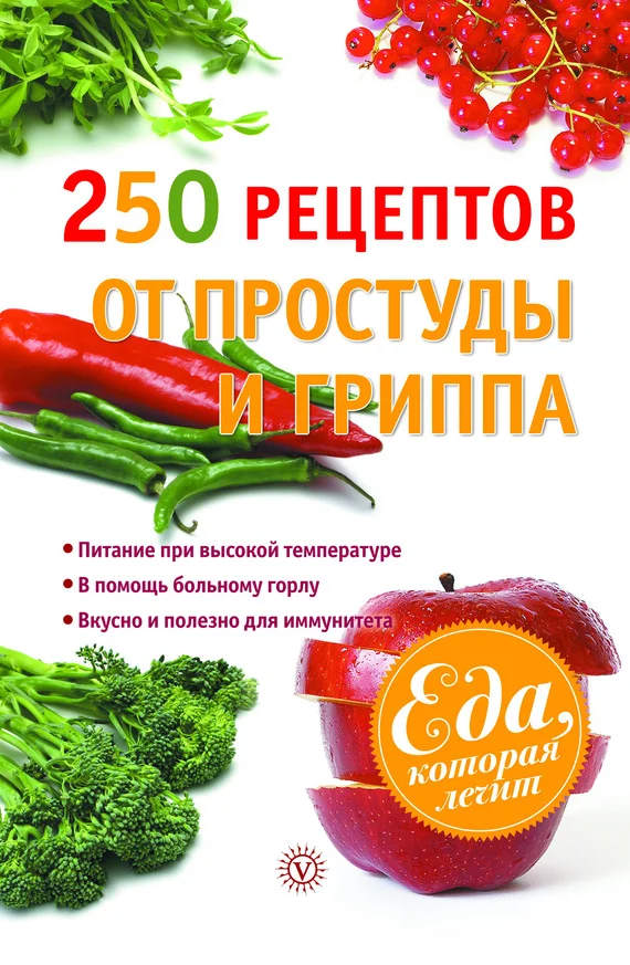 Обложка 250 рецептов от простуды и гриппа