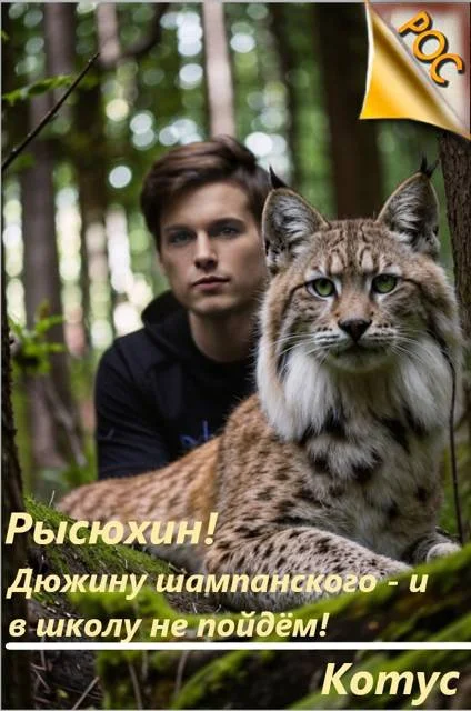 Обложка Рысюхин! Дюжину шампанского – и в школу не пойдем!