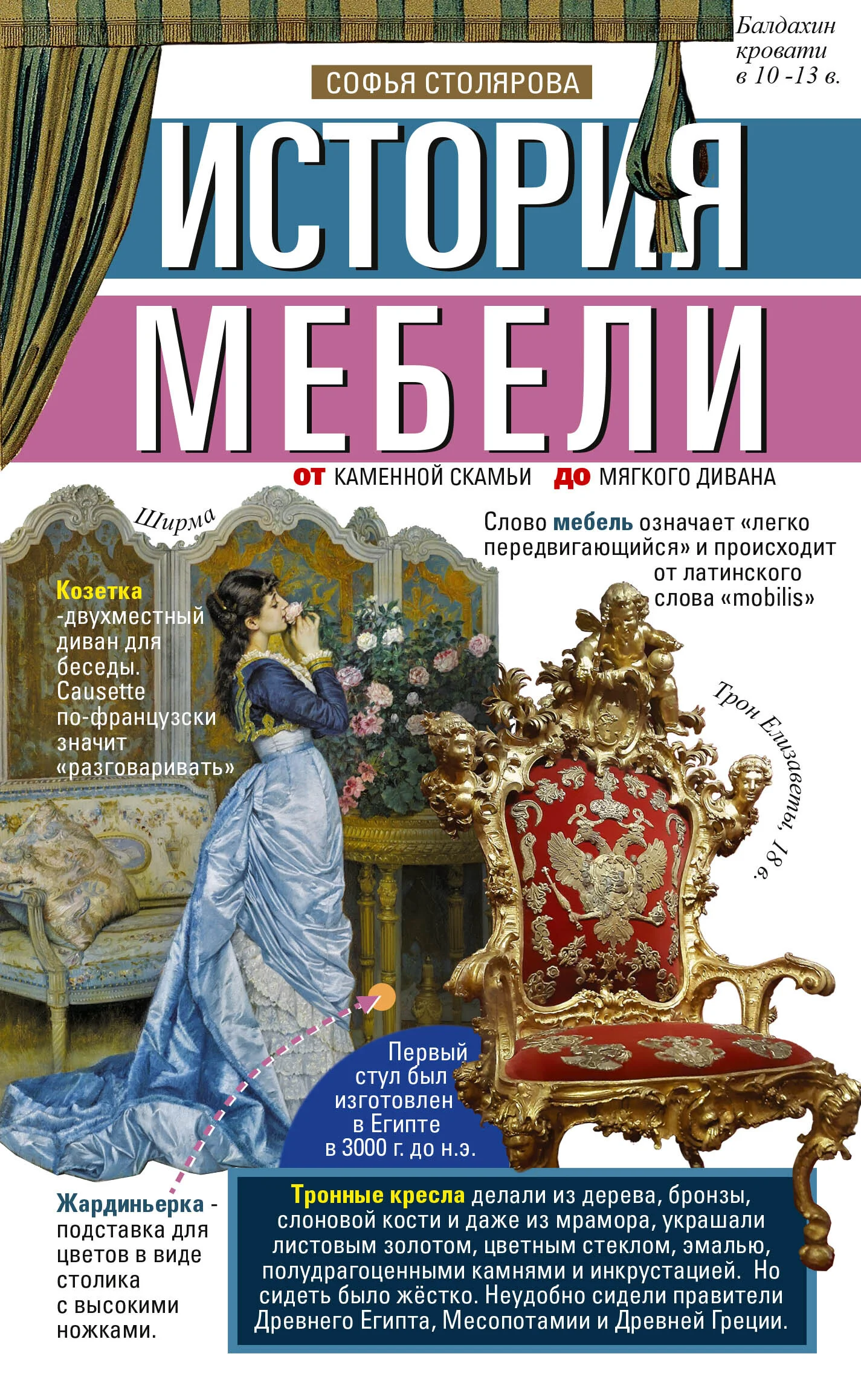 Обложка История мебели. От каменной скамьи до мягкого дивана