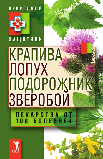Обложка Крапива, лопух, подорожник, зверобой. Лекарства от 100 болезней