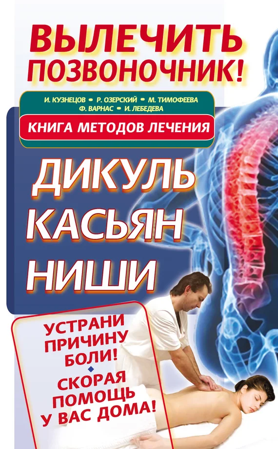 Обложка Вылечить позвоночник! Книга методов лечения. Дикуль, Касьян, Ниши