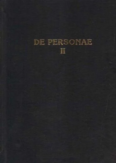Обложка De Personae / О Личностях. Том II