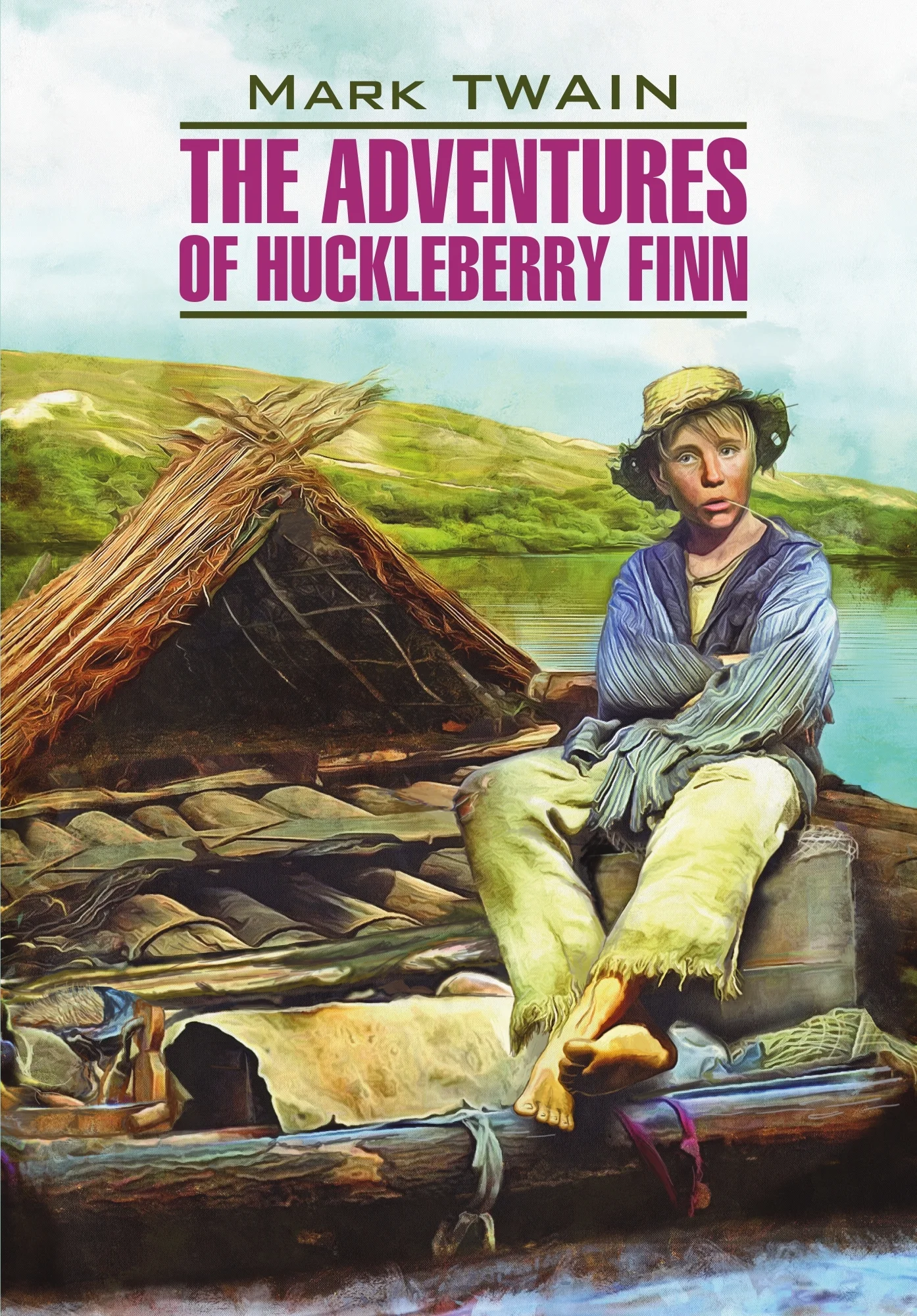 Обложка The Adventures of Huckleberry Finn / Приключения Гекльберри Финна. Книга для чтения на английском языке
