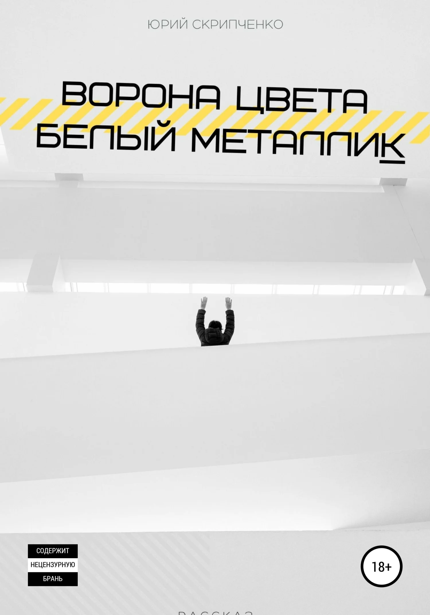 Обложка Ворона цвета белый металлик