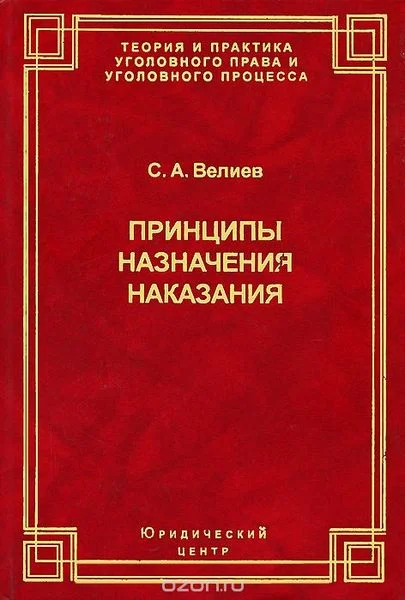 Обложка Принципы назначения наказания