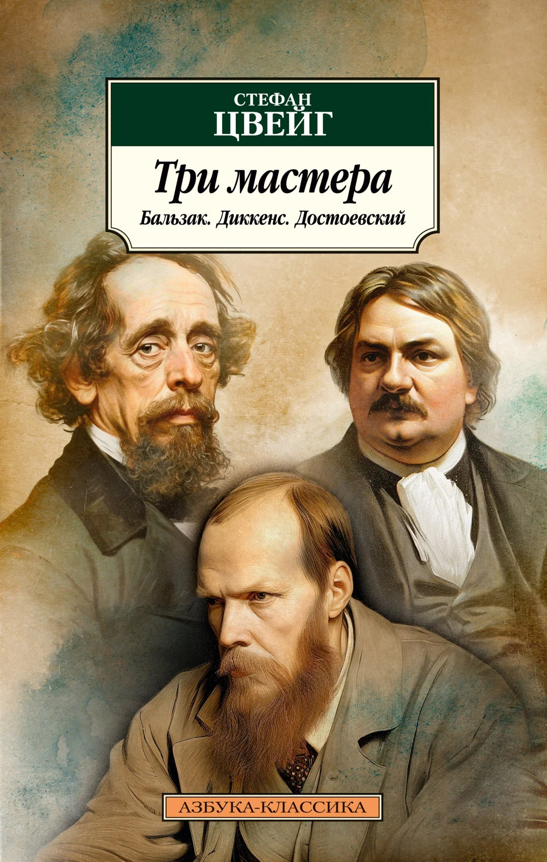 Обложка Три мастера. Бальзак. Диккенс. Достоевский