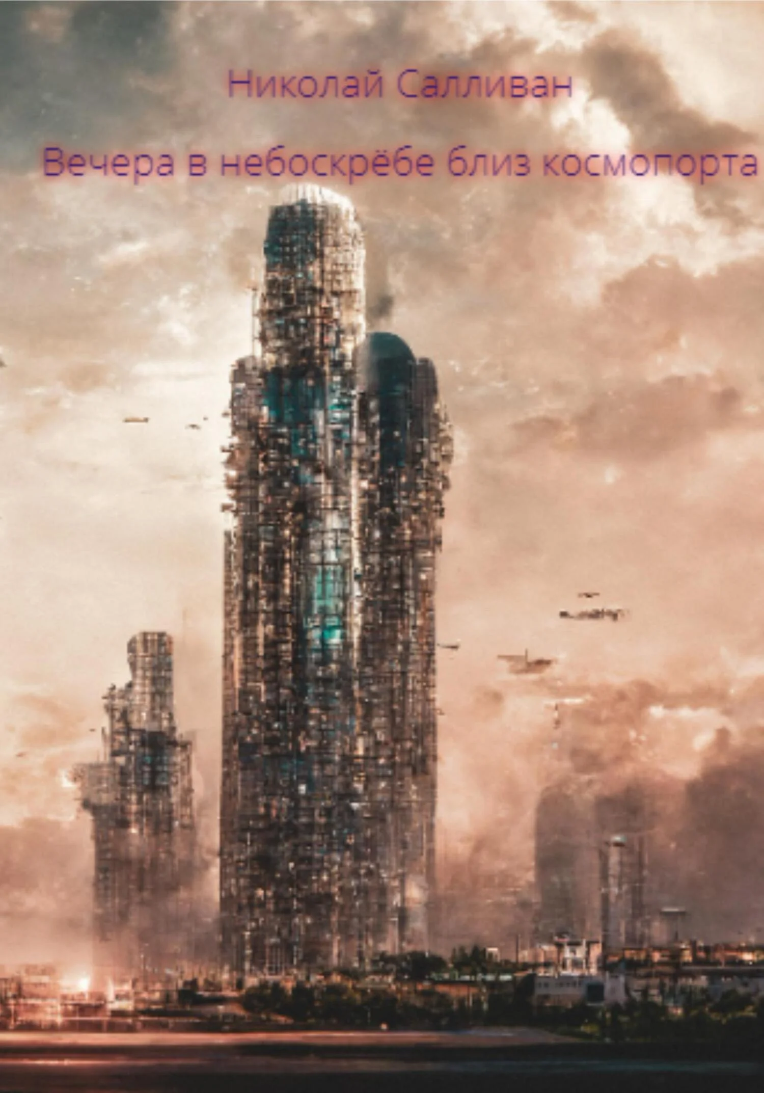 Обложка Вечера в небоскрёбе близ космопорта