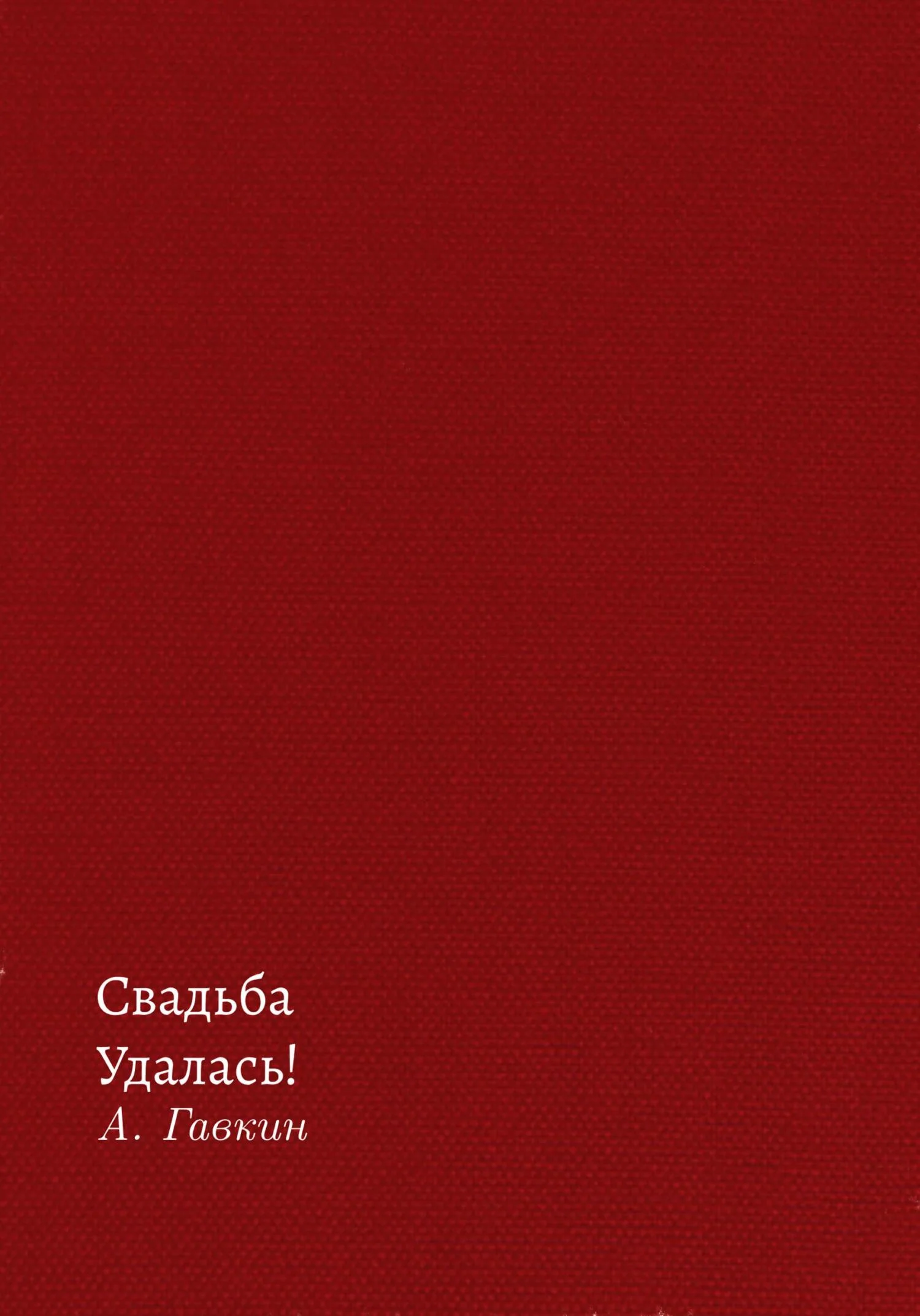Обложка Свадьба удалась!