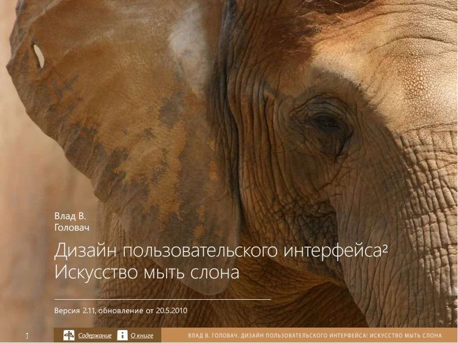 Обложка Дизайн пользовательского интерфейса. Искусство мыть слона