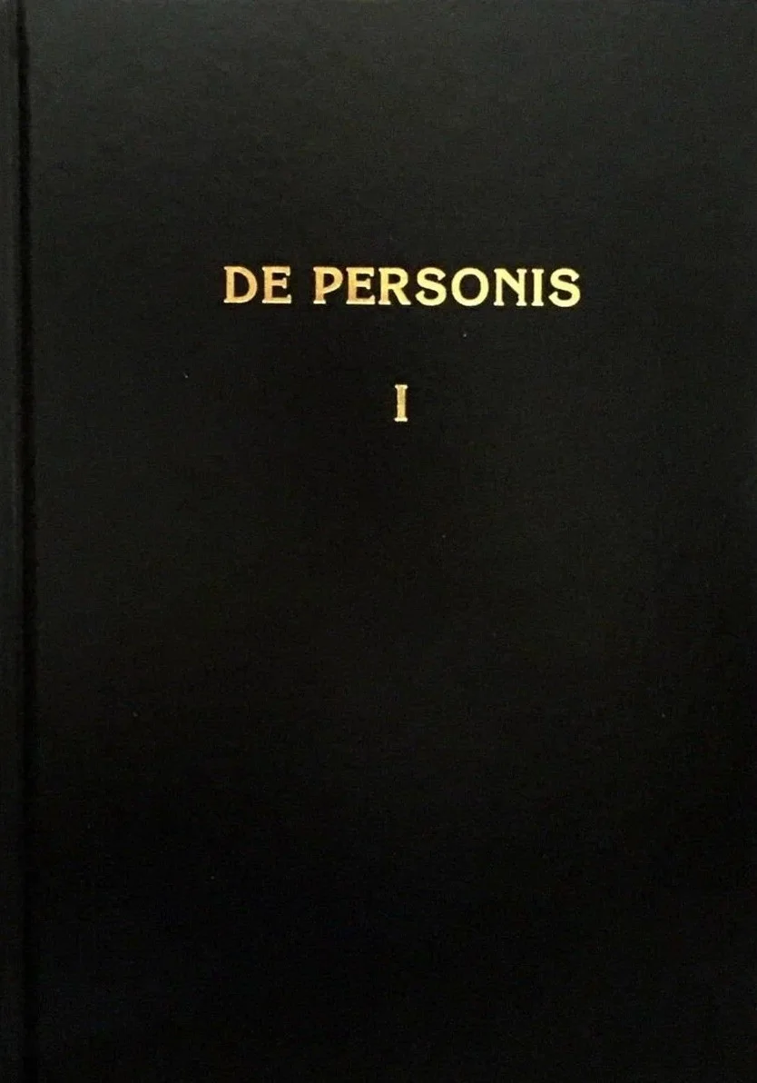 Обложка De Personae / О Личностях. Том I