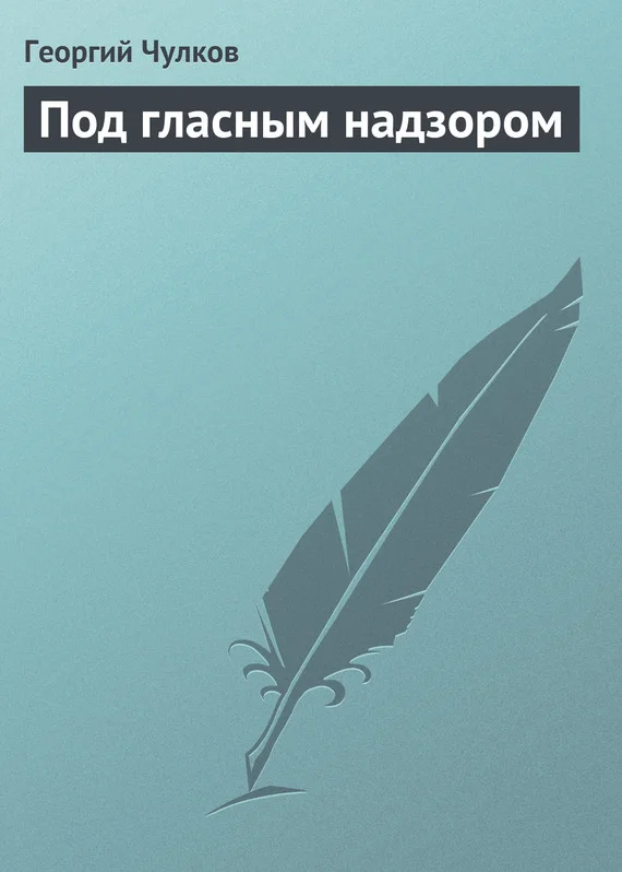 Обложка Под гласным надзором