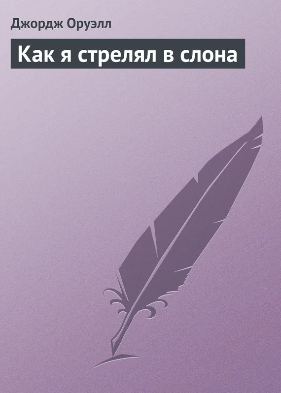 Обложка Как я стрелял в слона
