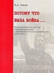 Обложка Потому что была война...: Внеэкономические факторы трудовой мотивации в годы Великой Отечественной войны (1941-1945)