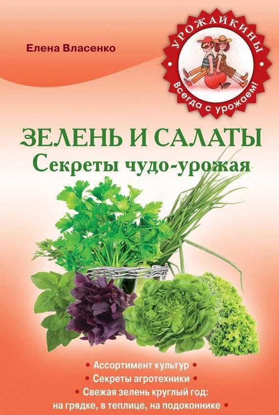 Обложка Зелень и салаты. Секреты чудо-урожая