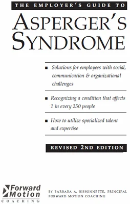 Обложка Руководство работодателя по синдрому Аспергера