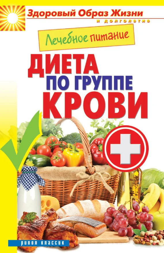 Обложка Лечебное питание. Диета по группе крови