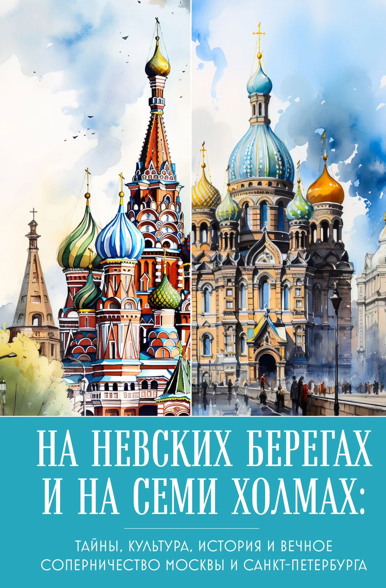 Обложка На невских берегах и на семи холмах. Тайны, культура, история и вечное соперничество Москвы и Санкт-Петербурга