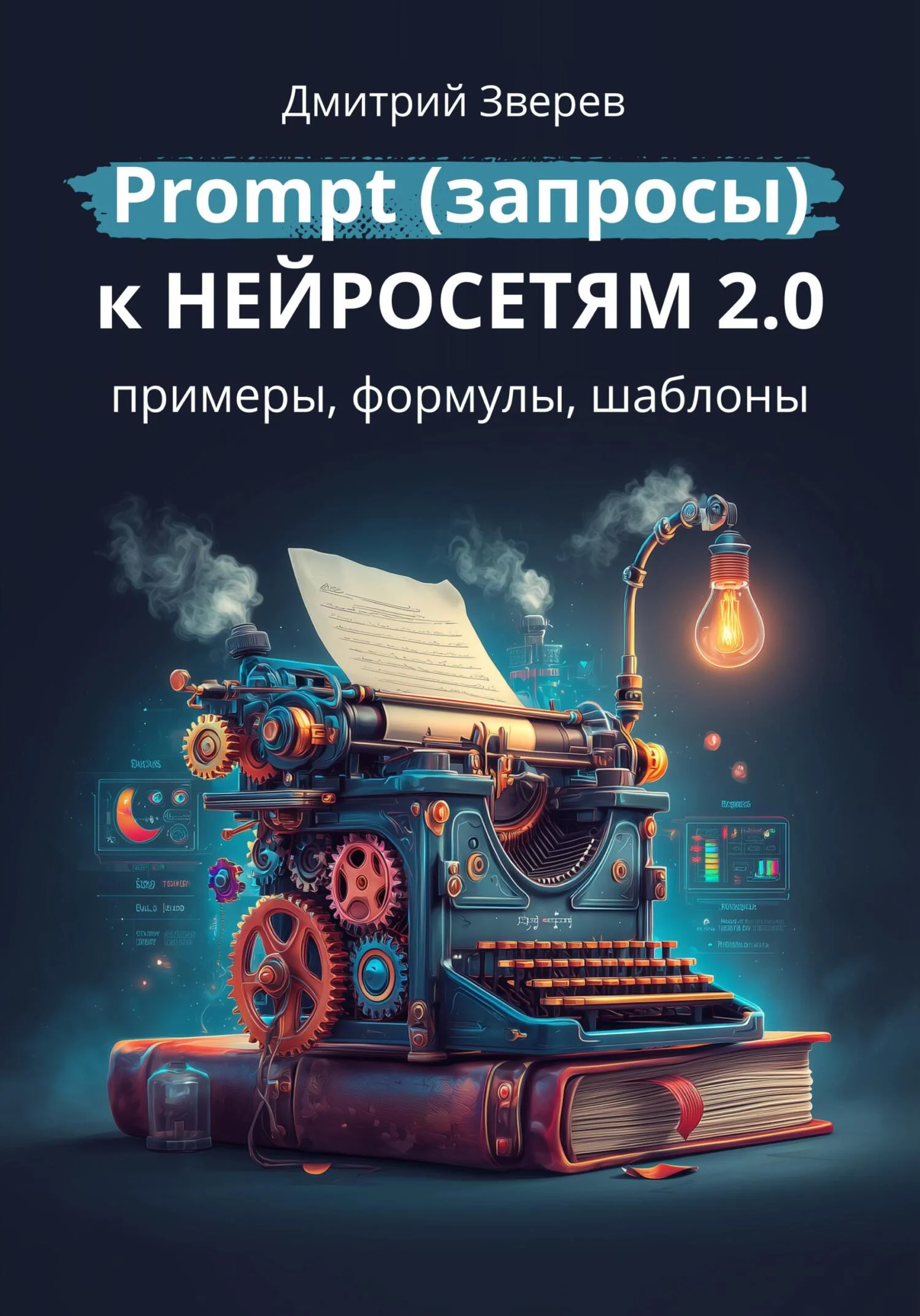 Обложка Prompt (запросы) к нейросетям 2.0 – примеры, формулы, шаблоны