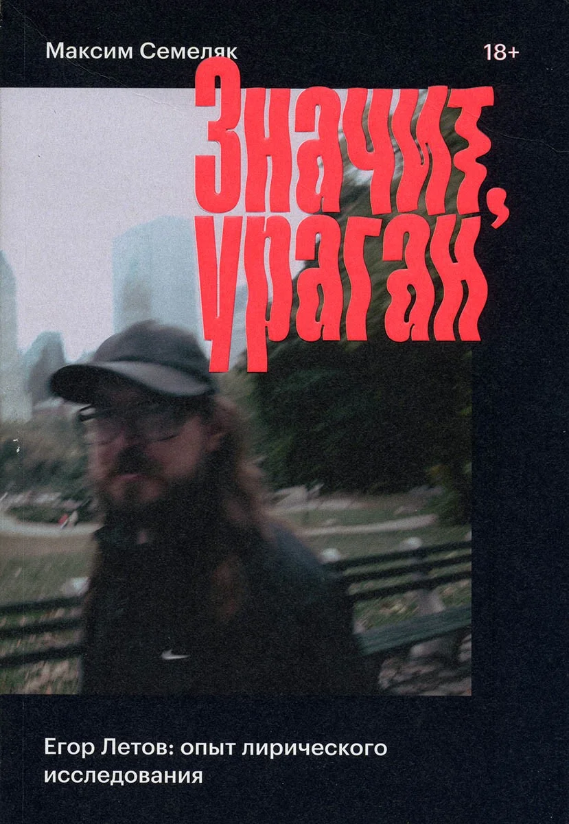 Обложка Значит, ураган. Егор Летов: опыт лирического исследования