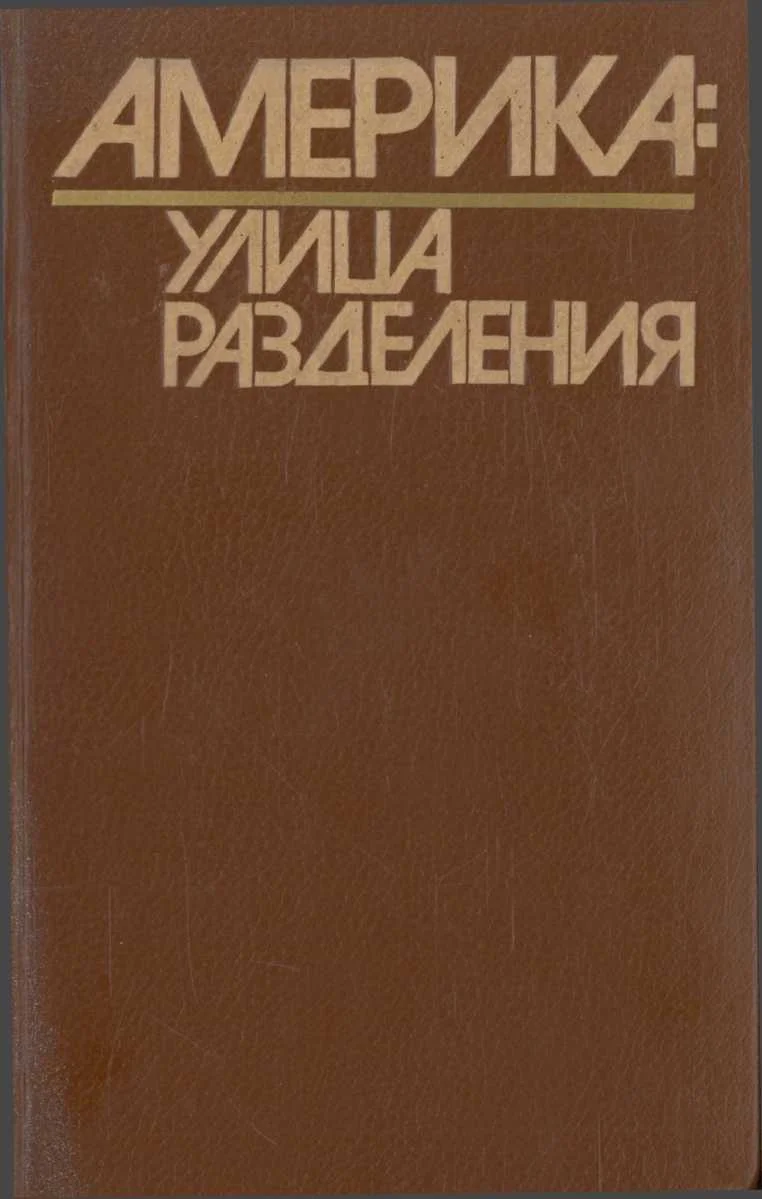 Обложка Америка: Улица Разделения