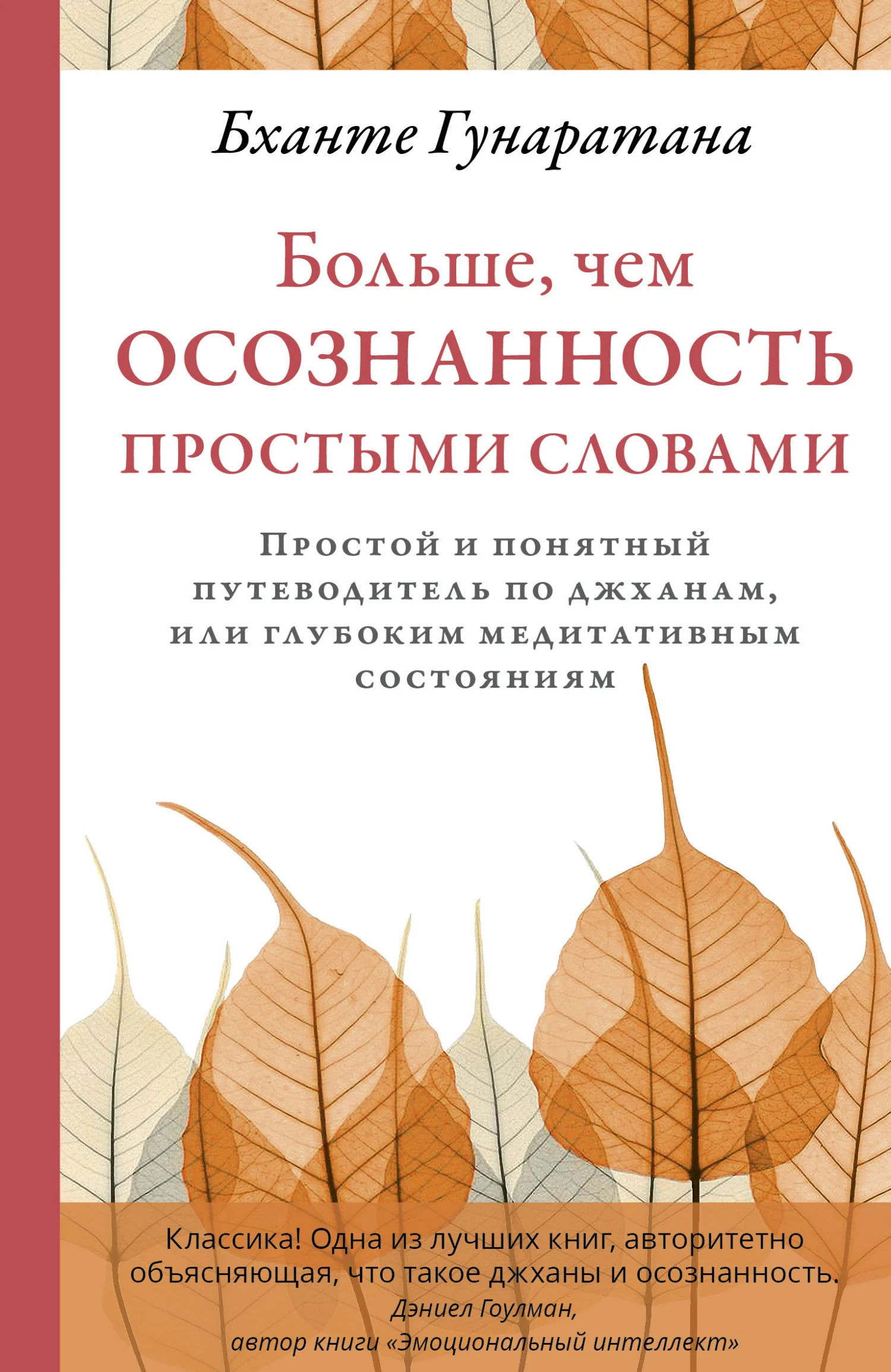 Обложка Больше, чем осознанность простыми словами. Простой и понятный путеводитель по джханам, или глубоким медитативным состояниям