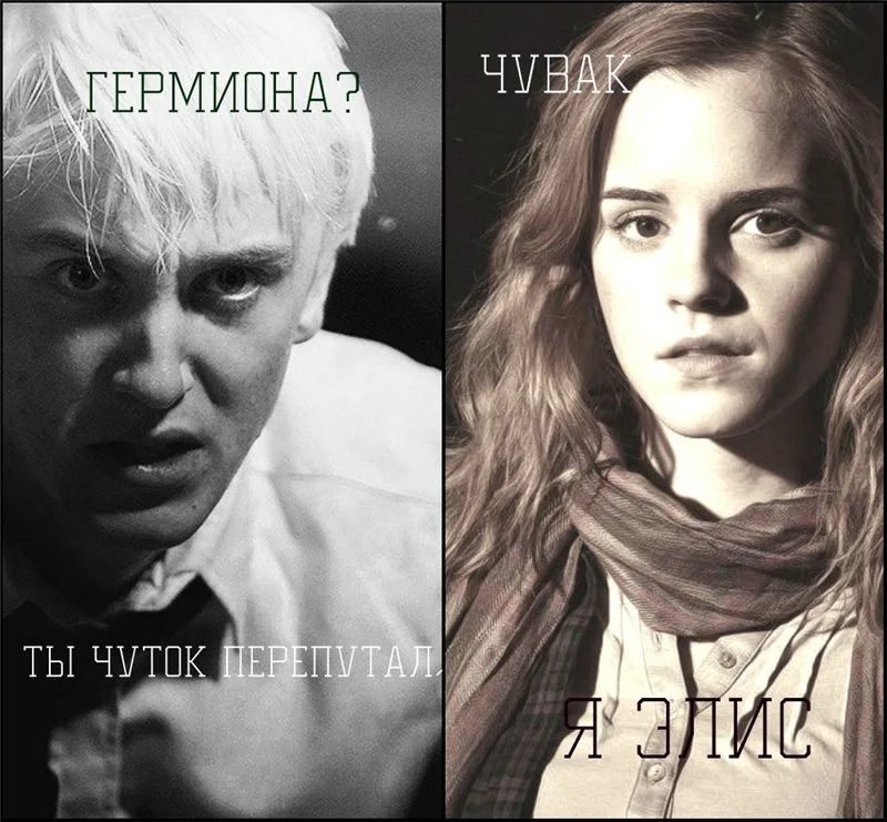 Обложка Гермиона? Чувак, ты чуток перепутал, я Элис