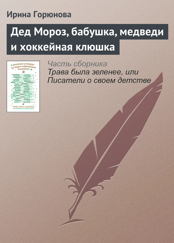 Обложка Дед Мороз, бабушка, медведи и хоккейная клюшка