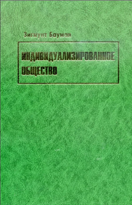 Обложка Индивидуализированное общество
