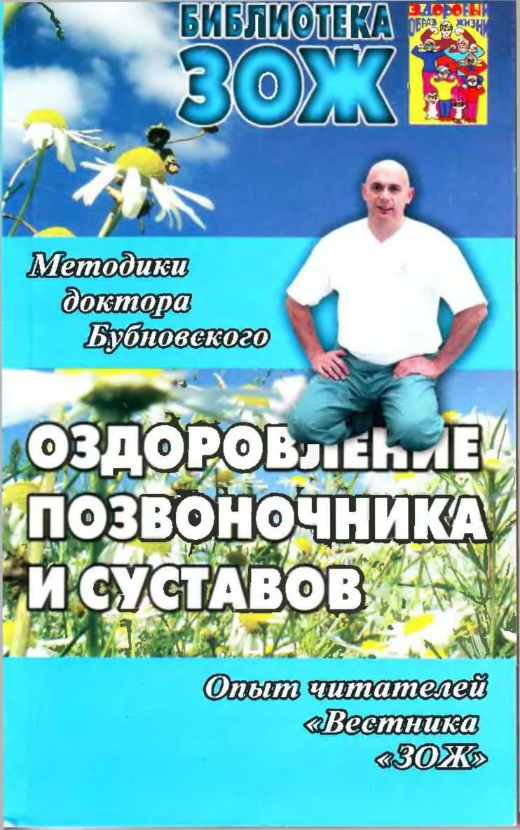 Обложка Оздоровление позвоночника и суставов: методики С. М. Бубновского, опыт читателей «Вестника «ЗОЖ»