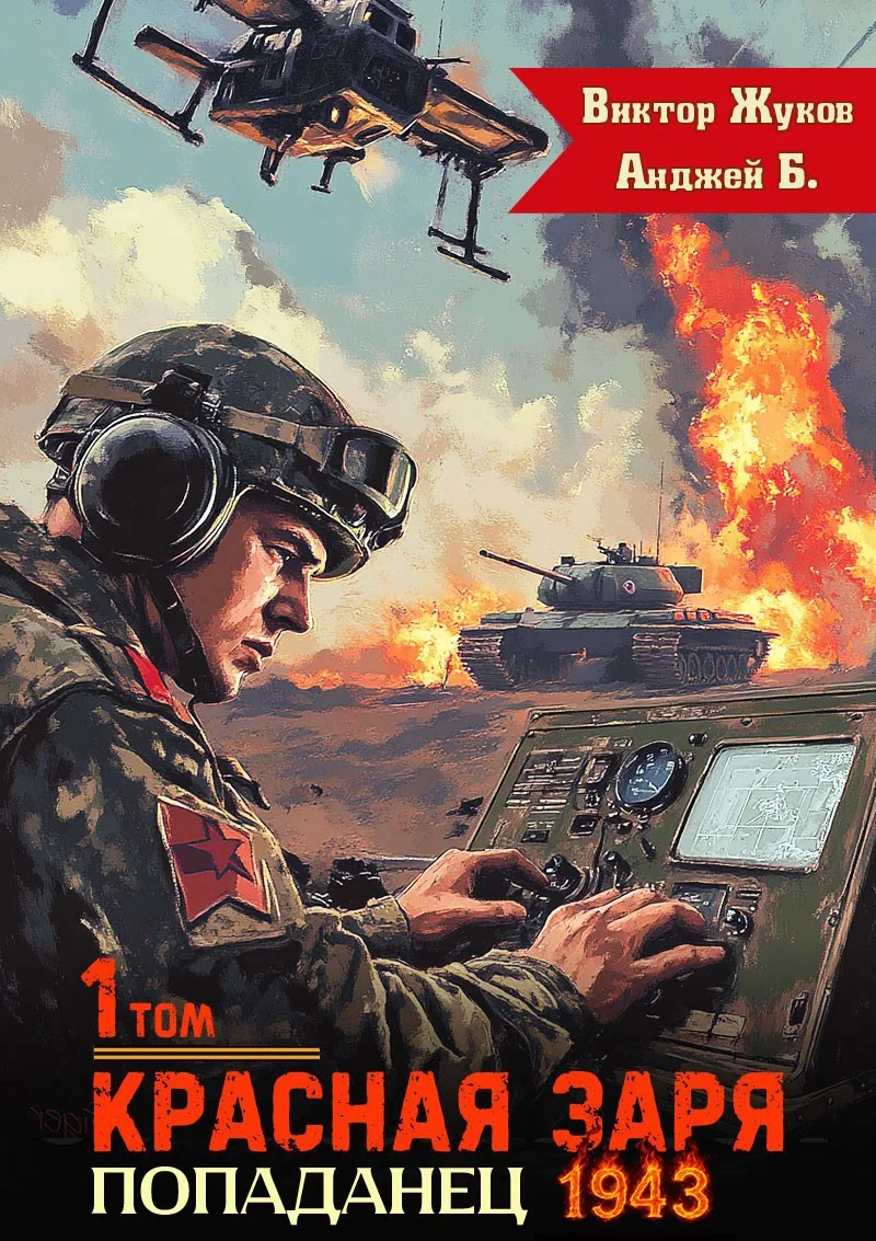 Обложка Красная Заря. Попаданец 1943. Том 1