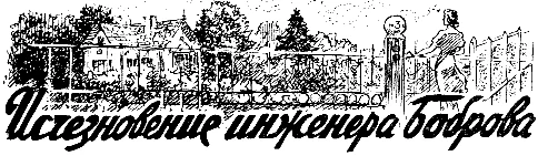 Обложка Исчезновение инженера Боброва