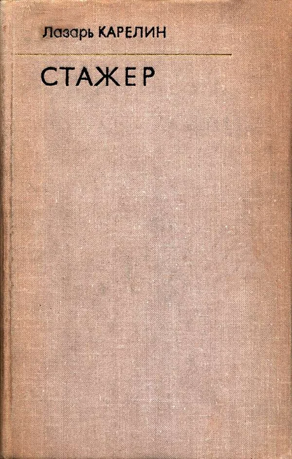 Обложка Стажер